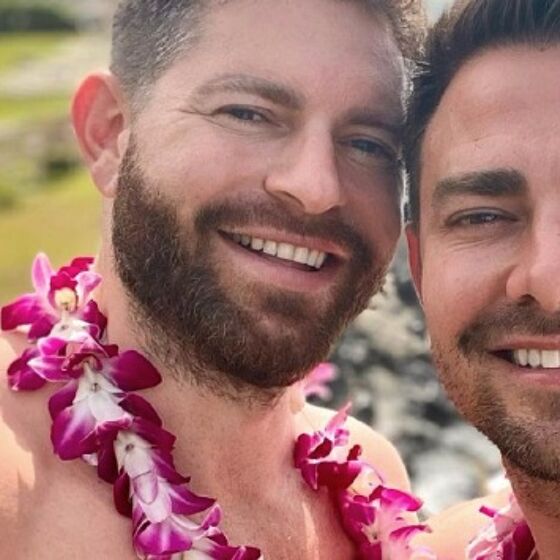 Jonathan Bennett shares the thirst trap photos his hubby sent him when they first met