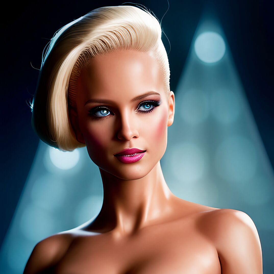 ai-generated image of "lesbian Barbie in the year 2050"