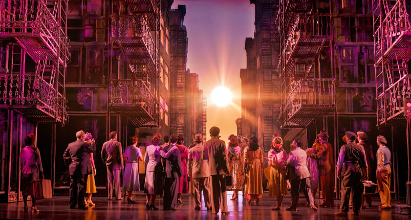 The cast of Broadway's New York, New York