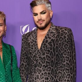 Adam Lambert and Oliver Gliese were serving #relationshipgoals at the LA LGBT Center gala