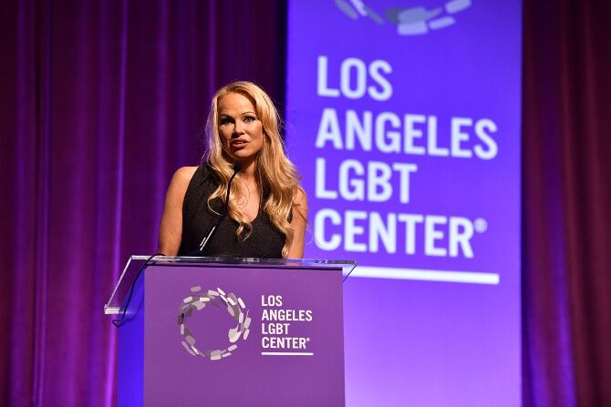Pamela Anderson at the Los Angeles LGBT Center Gala 2023