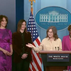 “The L Word” cast & creator join White House press briefing to celebrate Lesbian Visibility Week