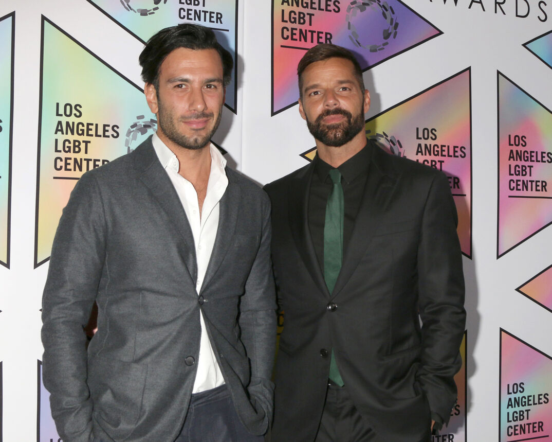 Jwan Yosef and Ricky Martin on the red carpet together