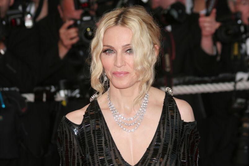 Madonna on the red carpet at Cannes