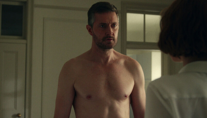 Actor Richard Armitage is shirtless in 'Obsession'
