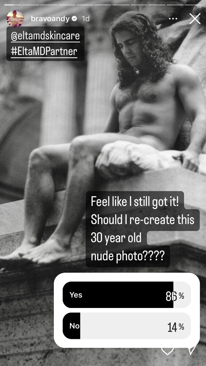 Andy Cohen naked when younger