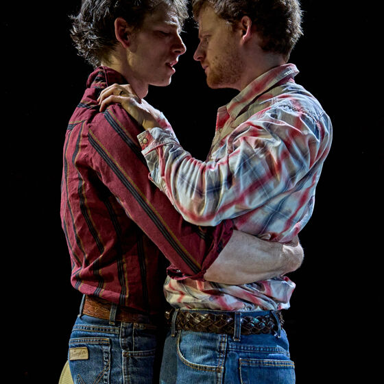 Sweaty male bonding but gratefully no tap dancing in the new musical adaptation of 'Brokeback Mountain'