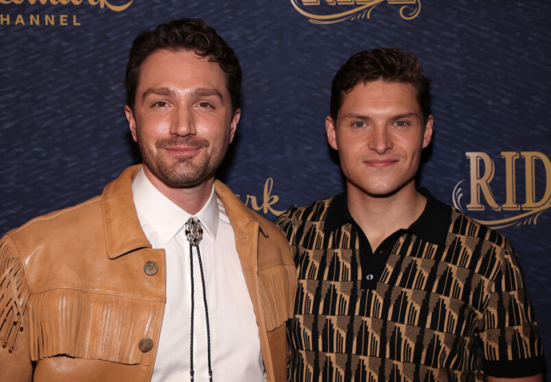 Jake Foy and Nicolas La Traverse at the red-carpet premiere of 'Ride'