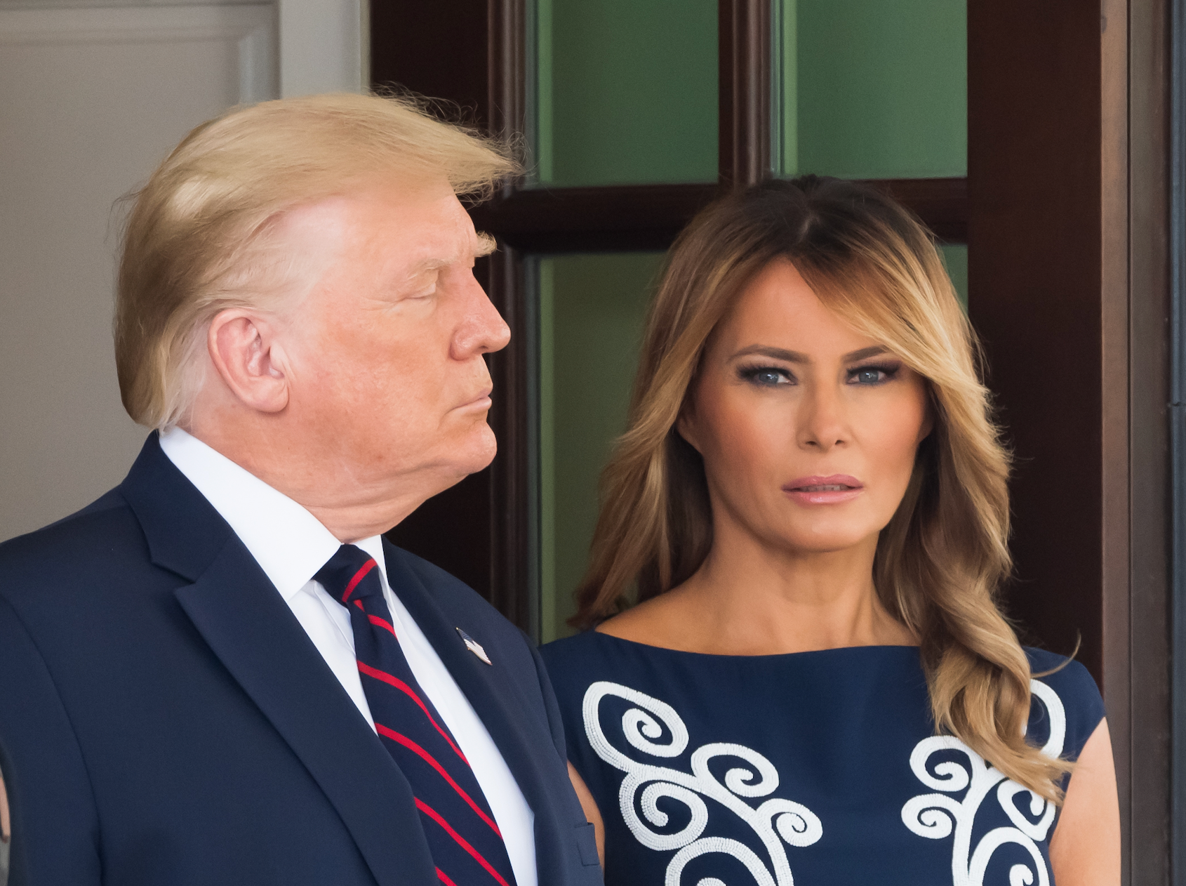 Only Melania could find a way to use her husband’s rape trial to make more money for herself