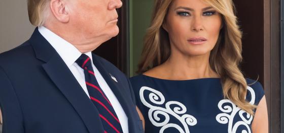 Only Melania could find a way to use her husband’s rape trial to make more money for herself