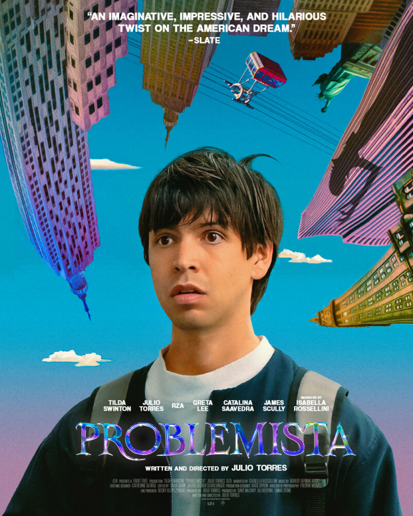 The official poster for Julio Torres' 'Problemista'