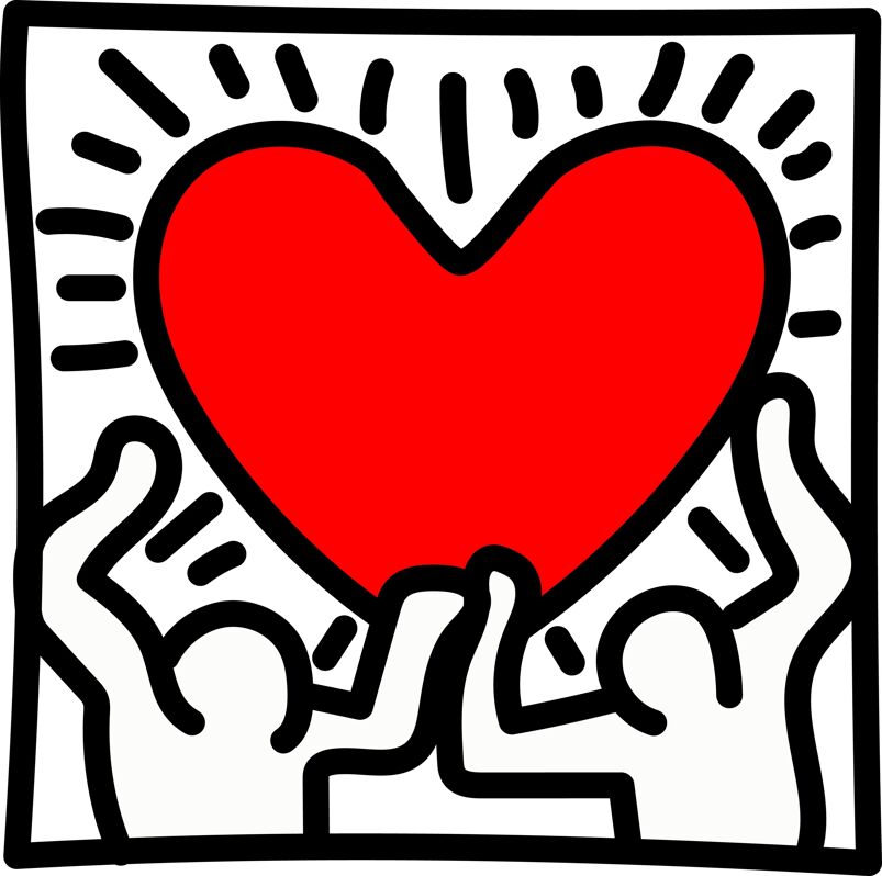 A painting by Keith Haring.