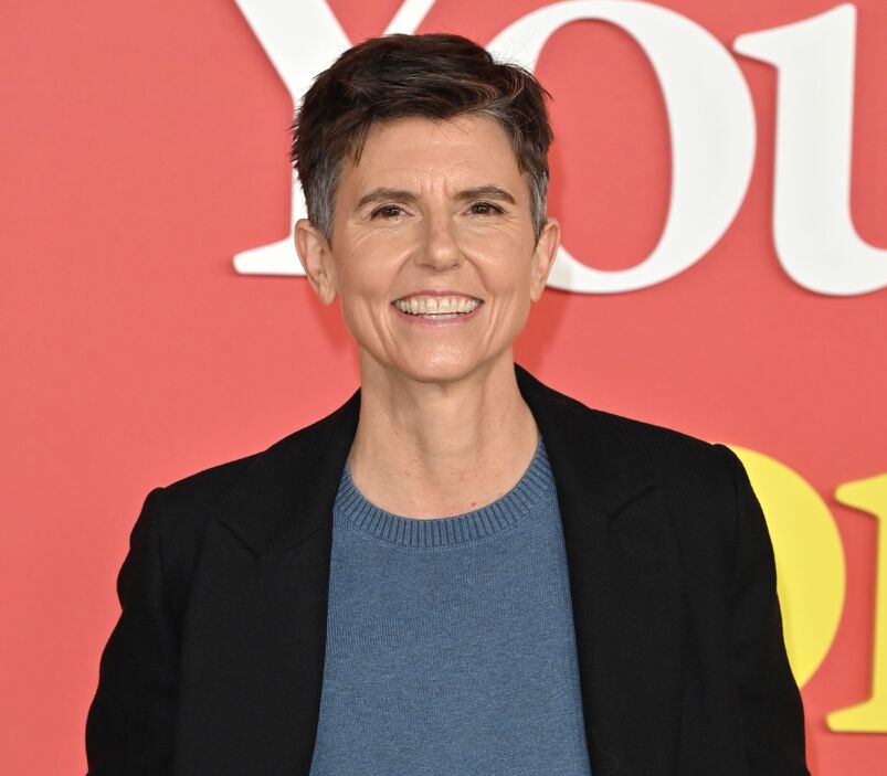 Tig Notaro in a black jacket on the red carpet