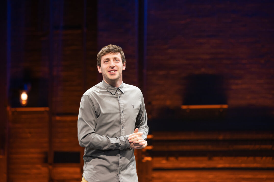 Alex Edelman in the Broadway production of 'Just For Us.'