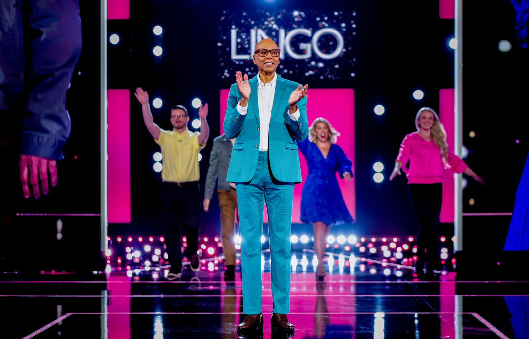 RuPaul hosts the new game show, 'Lingo.' Photo courtesy of Guy Levy, CBS