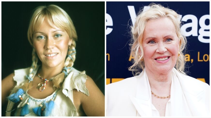 Agnetha when she was in ABBA in the '70s and Agnetha in 2022