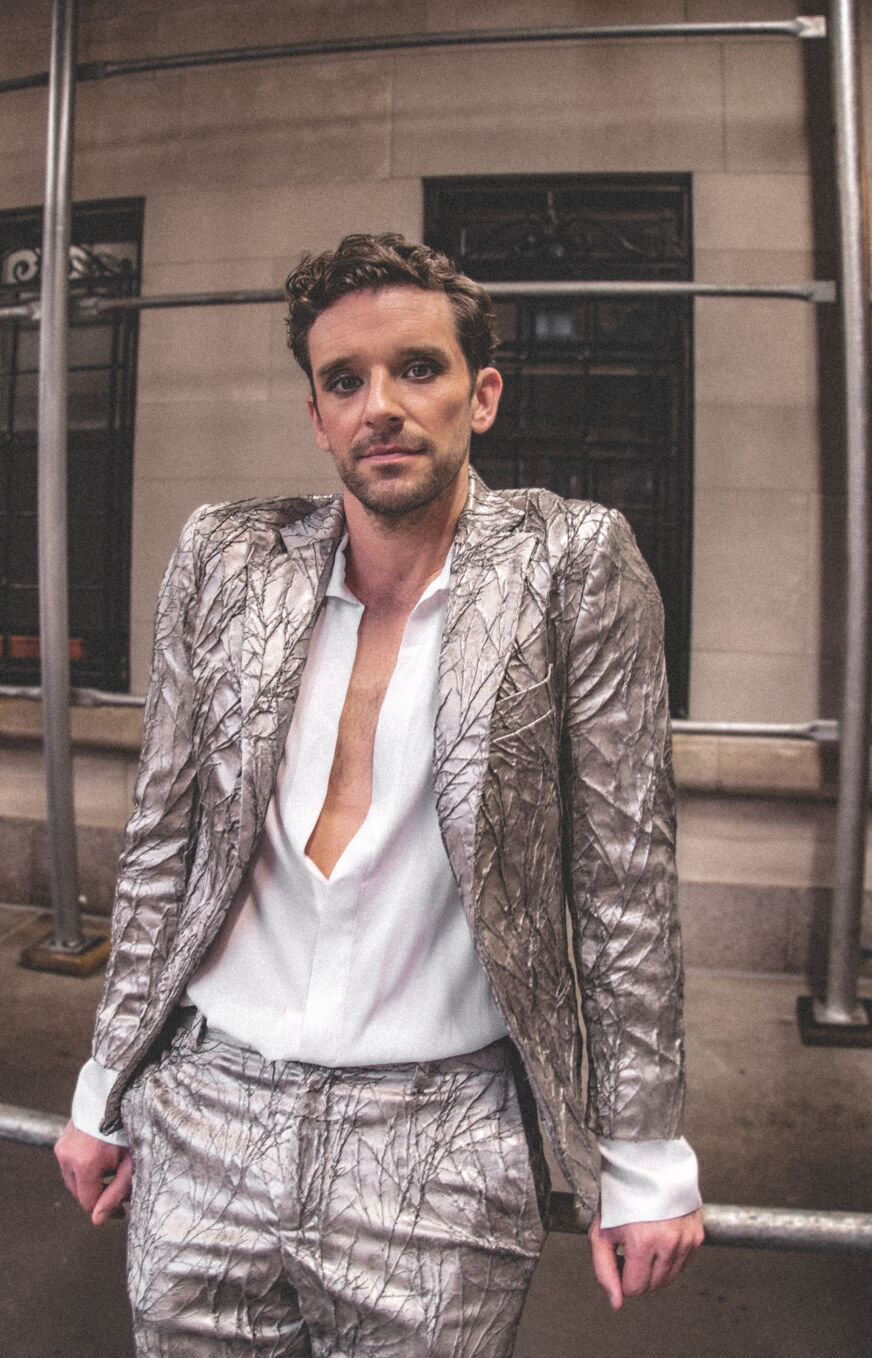 Michael Urie getting ready for Pride50