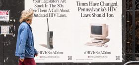 Elizabeth Taylor AIDS Foundation is plastering this city with posters to remind lawmakers #HIVisnotacrime