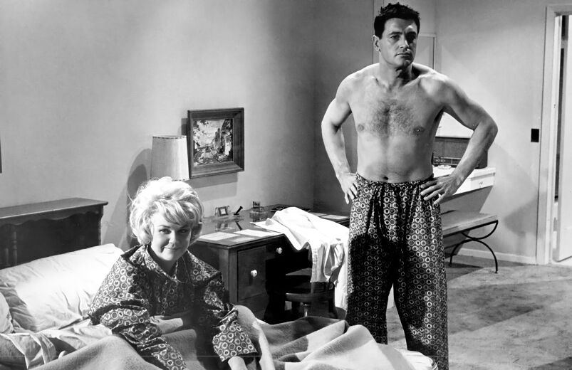 Doris Day and Rock Hudson in a scene from 'Lover Come Back'