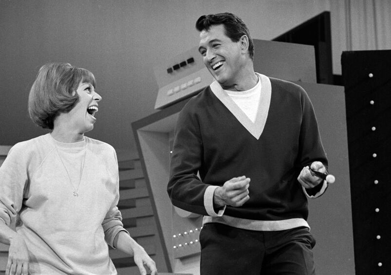 Carol Burnett and Rock Hudson on 'Carol and Company,' 1966.