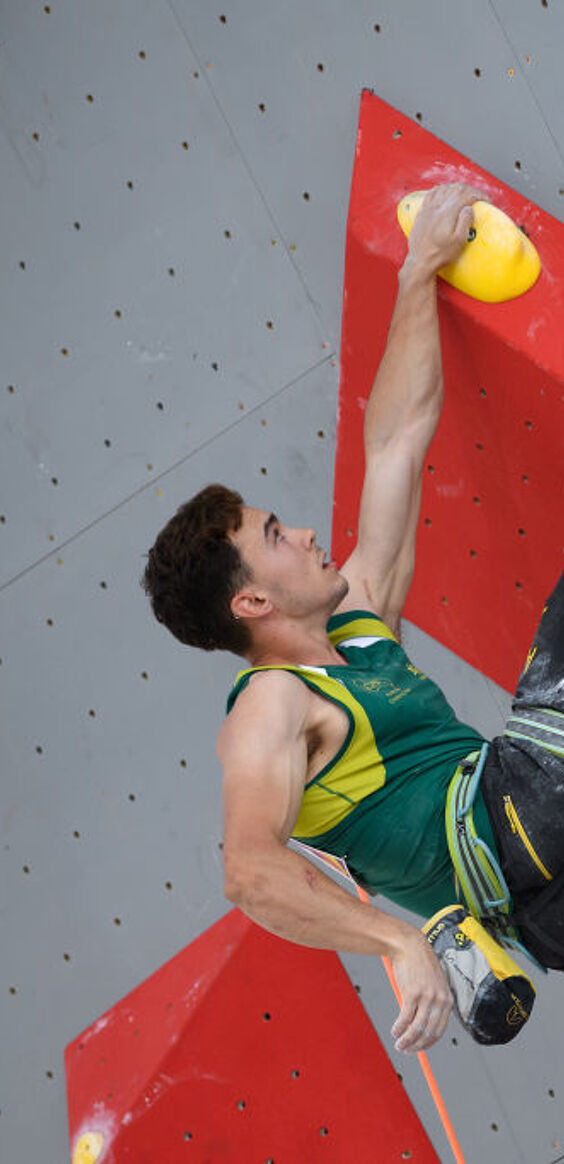 Champion rock climber Campbell Harrison reflects on coming out two years ago & realizing his dreams