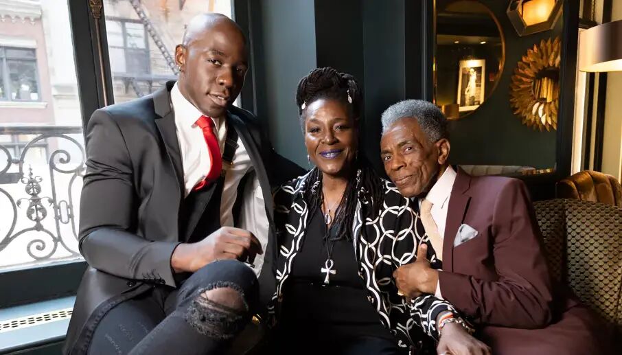 (l to r) McKinley Belcher III, Sharon D Clarke and André De Shields, now appearing in the Broadway revival of ‘Death of a Salesman.’ Photo by Grier for INTO.