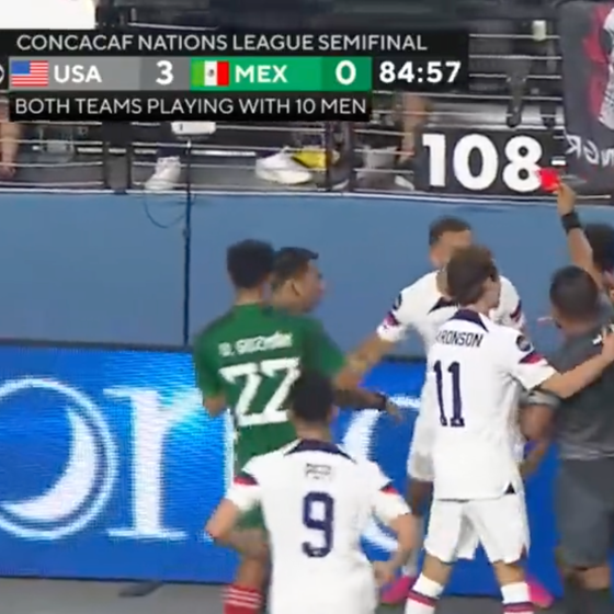 U.S. tops Mexico after soccer match is ended early due to onslaught of homophobic chants