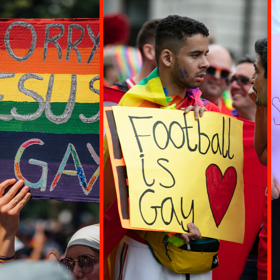 PHOTOS: The funniest, sassiest Pride signs from parades & protests around the world