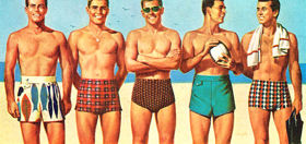 PHOTOS: 25 vintage ads for mens swimwear prove that skin has always been in style