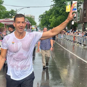 This 6’3 Illinois politician got wet at Chicago Pride & of course Gay Twitter™ took notice