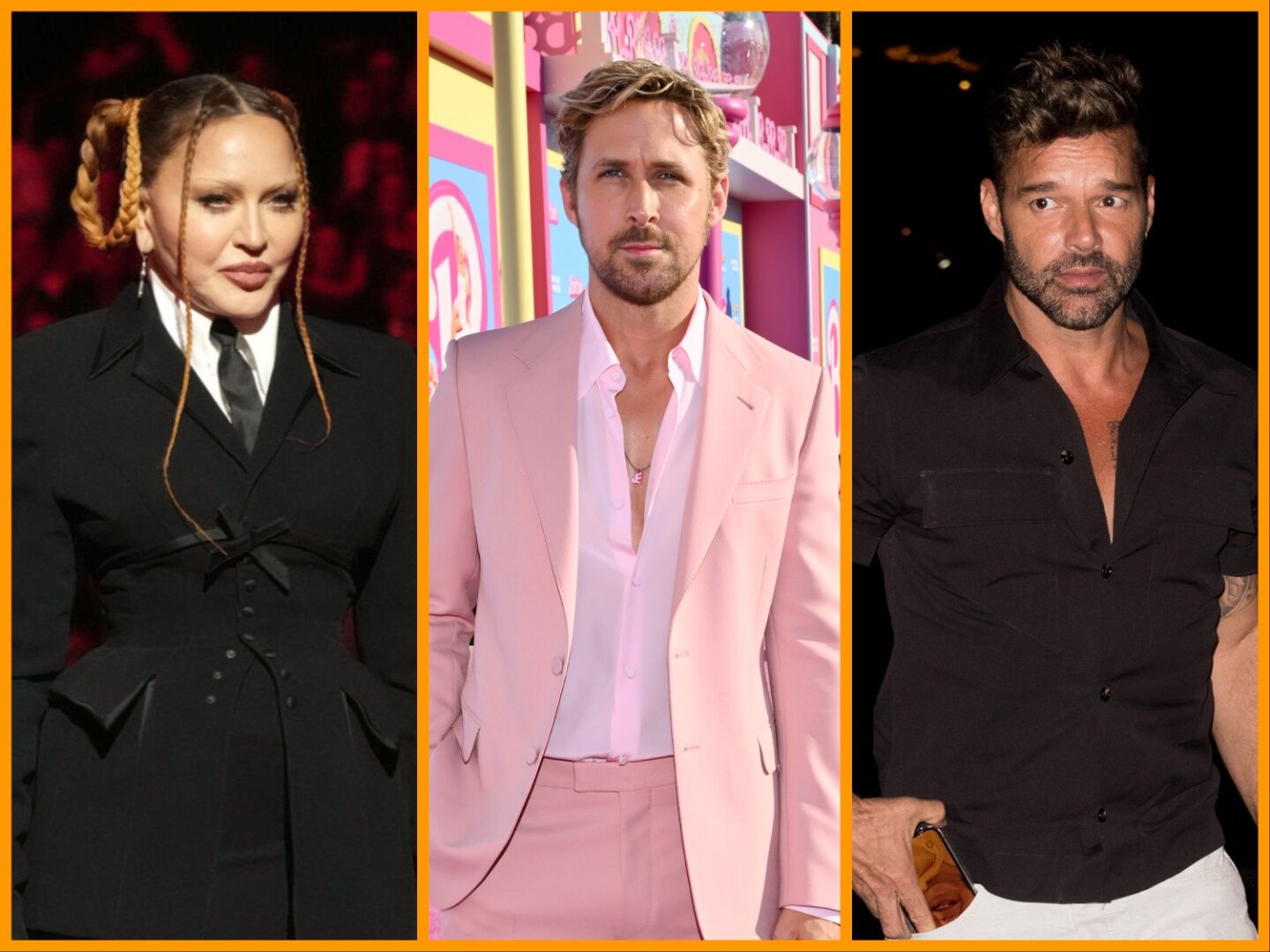 Madonna spotted walking in NYC, new Ricky Martin divorce details, & Ryan Gosling is pink perfection