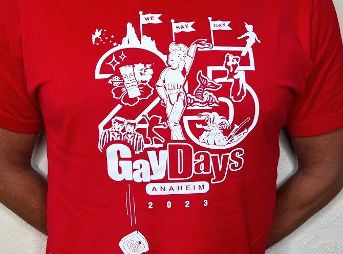 The Gay Days 25th anniversary T-shirt