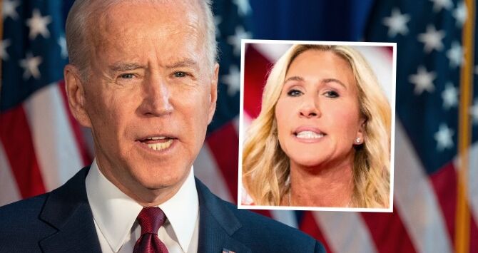 Joe Biden wipes the smile off Marjorie Taylor Greene’s face in the best way possible