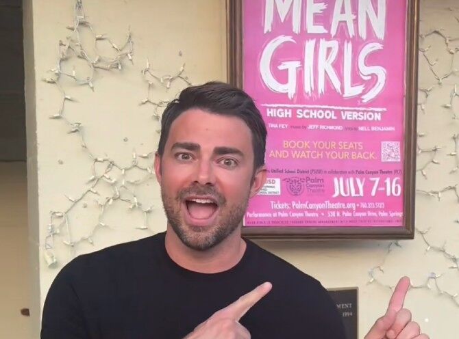 Jonathan Bennett surprised the High School Mean Girls cast in Palm Springs
