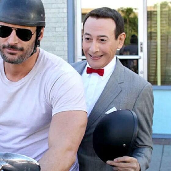 That time Paul Reubens gave Pee-wee the gayest send-off possible—in the arms of Joe Manganiello