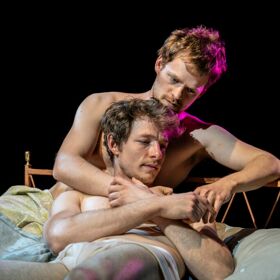 PHOTOS: Lucas Hedges & Mike Faist take it to the bedroom in steamy new ‘Brokeback Mountain’ pics