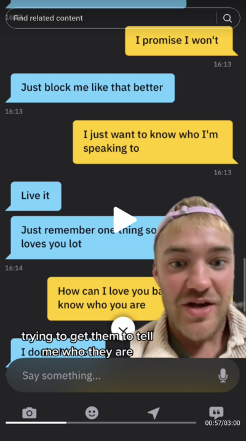 Man shares catfish story from hell while in the middle of nowhere