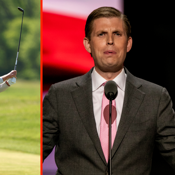 His dad might be going to prison, but Eric Trump is thrilled his golf courses have “never been stronger”