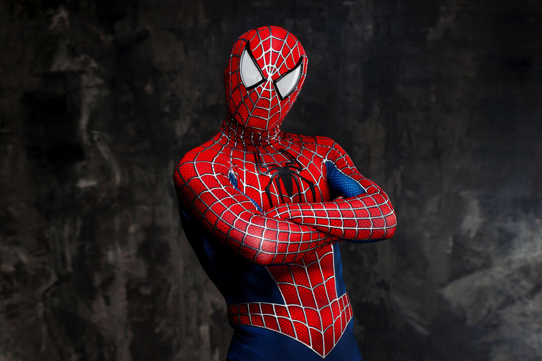 Man in Spider-Man costume