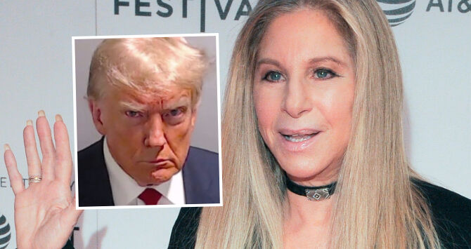 Barbra Streisand and Donald Trump 