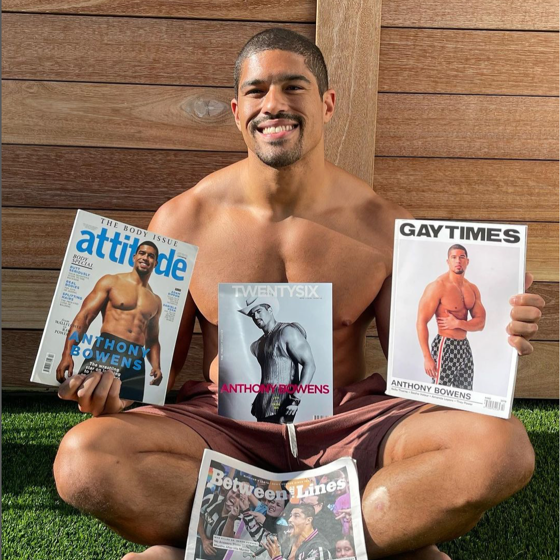 Strike a pose! Pro wrestler Anthony Bowens keeps landing on magazine covers