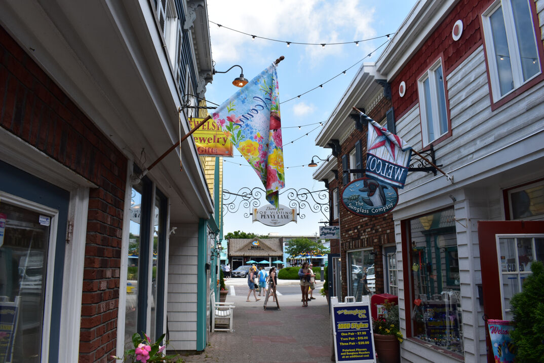 An alleyway in Rehoboth.