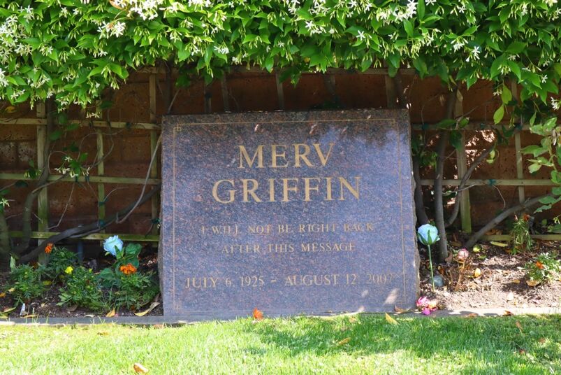 Merv Griffin's grave at Pierce Brothers Westwood Village Memorial Park Cemetery and Mortuary