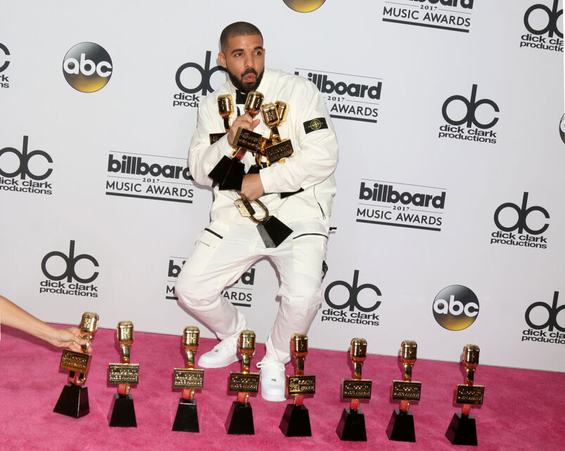 Celebrity kinks exposed: Drake at the 2017 Billboard Awards Press Room at the T-Mobile Arena on May 21, 2017 in Las Vegas, NV