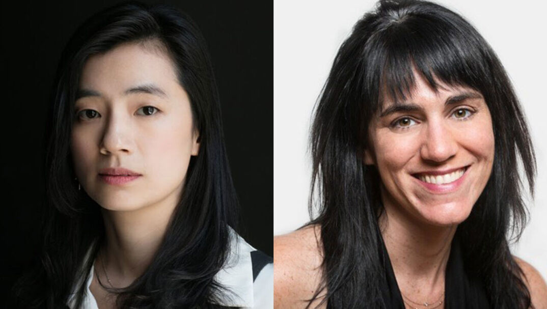 Hansol Jung, left, and Leigh Silverman