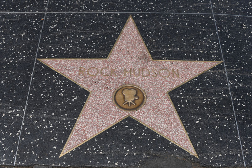 Rock Hudson star on the Hollywood Walk of Fame in Hollywood, California on June 29, 2018. 