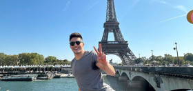 Gymnast Arthur Nory does the splits in Paris & gives us the best Olympic preview possible