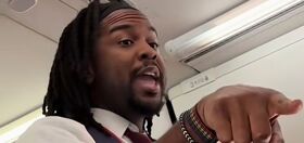 Flight attendant goes viral for lip-syncing for his life… and the lives of his passengers!