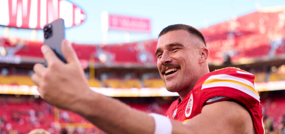 Travis Kelce makes homophobe’s head explode by catching touchdown, drinking Bud Light & dating Taylor Swift