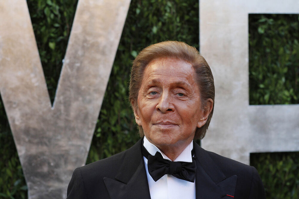 Valentino Garavani at the Vanity Fair Oscar Party at Sunset Tower on February 24, 2013 in West Hollywood, California